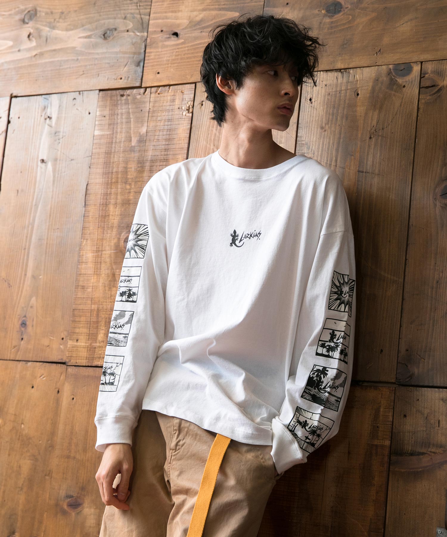 ロンT 長袖 LARKINS - Tシャツ