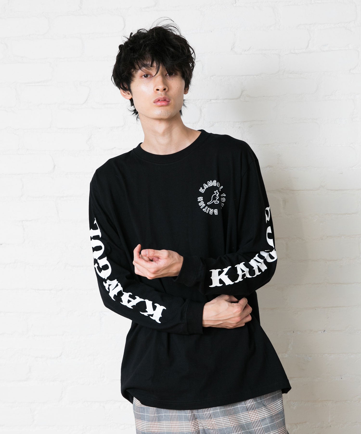 【ＫＡＮＧＯＬ/カンゴール】袖ロゴプリント長袖Ｔシャツ