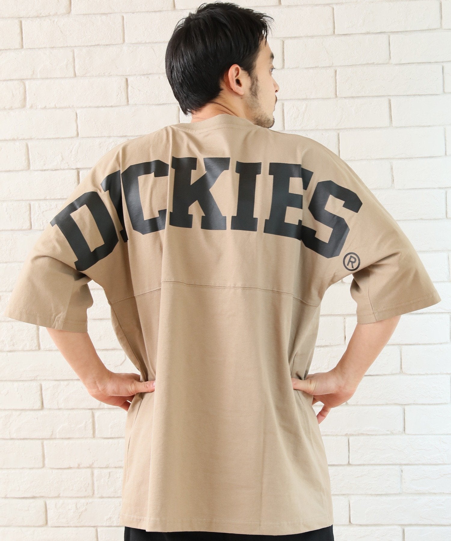 DICKIES/ディッキーズ】ワンポイント刺繍＆バックプリント半袖Tシャツ