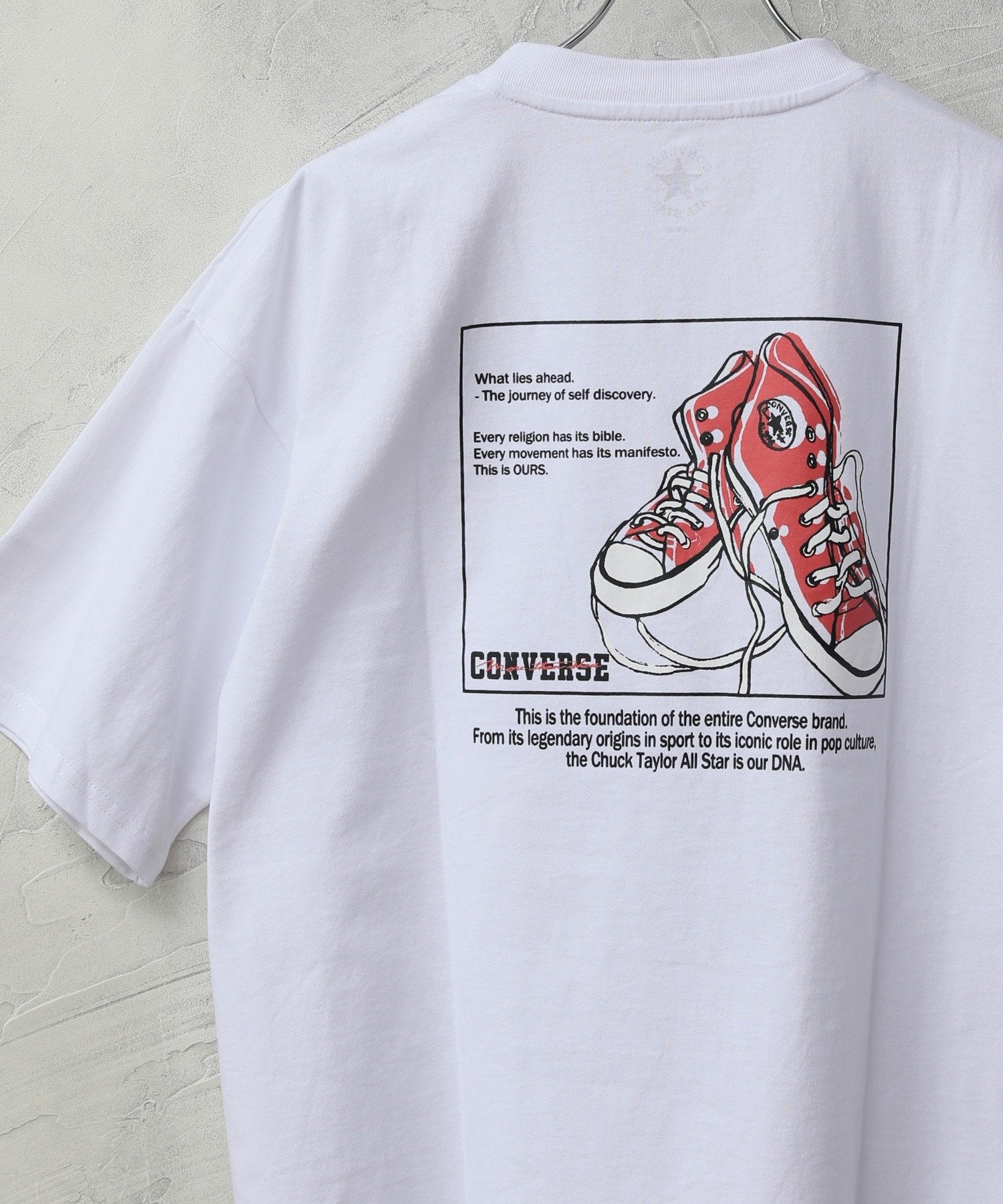 converse all star 半袖Tシャツ バックプリント - トップス