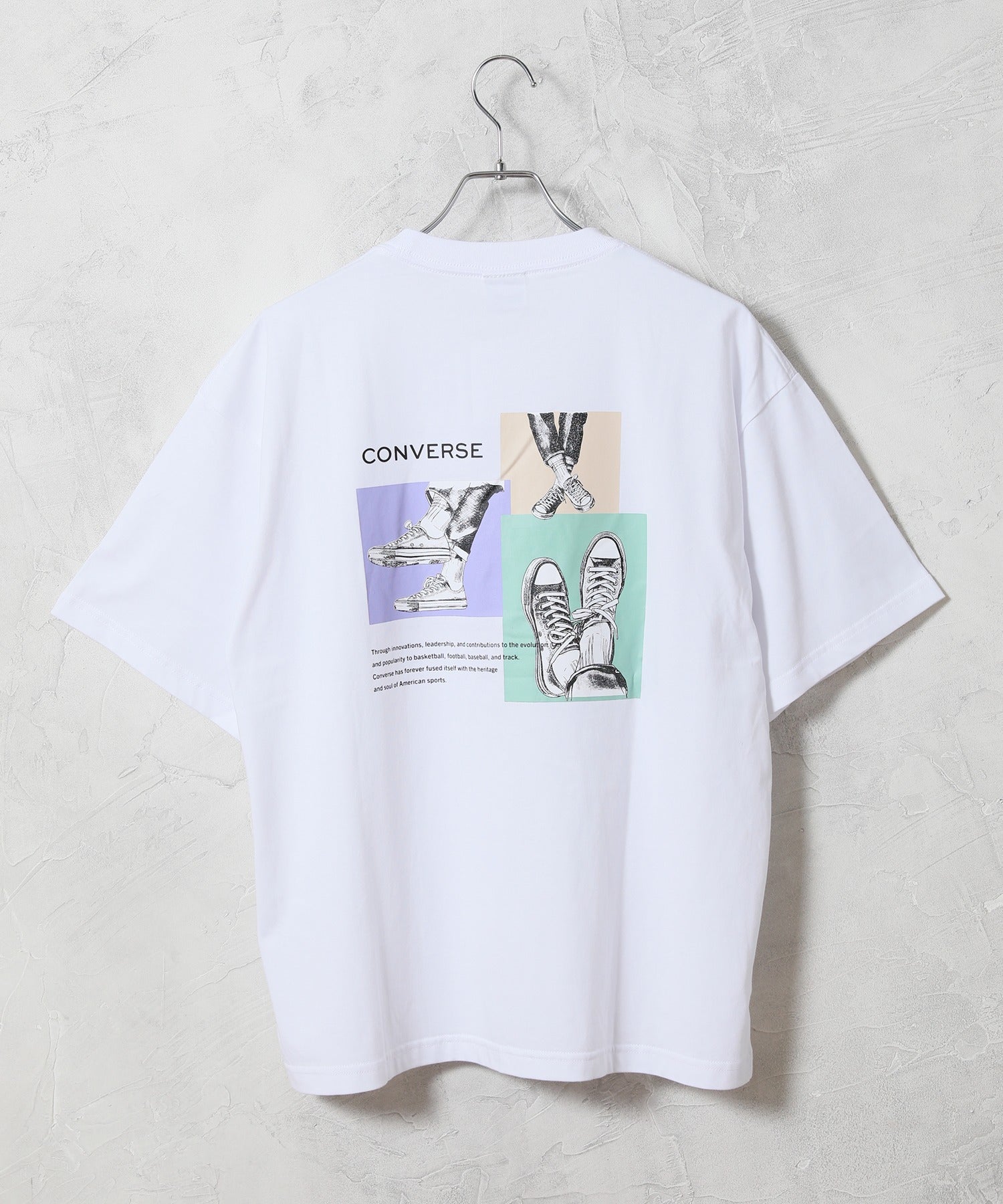 CONVERSE/コンバース】ビッグシルエット プリントTシャツ