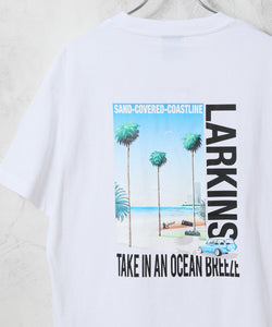 【LARKINS/ラーキンス】ビッグシルエットプリントTシャツ(OCEAN)