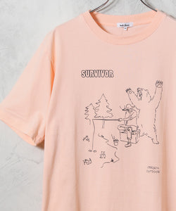 【OVAL DICE/オーバルダイス】アートワークプリントTシャツ(SURVIVOR)