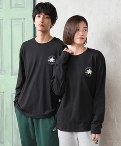【CONVERSE/コンバース】ワンポイントロゴ サガラ刺繍 ロングスリーブTシャツ