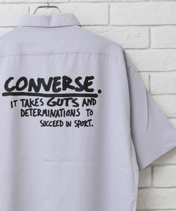 【CONVERSE/コンバース】ソフトポリツイル バックプリントシャツ