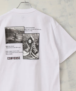 【CONVERSE/コンバース】フォトグラフィーバックプリント クルーネックTシャツ