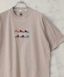 【CONVERSE/コンバース】SIXシューズ刺繍 クルーネックTシャツ