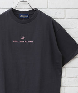 【BEVERLY HILLS POLO CLUB/ビバリーヒルズポロクラブ】ロゴ刺繍 ビッグシルエット 半袖Tシャツ