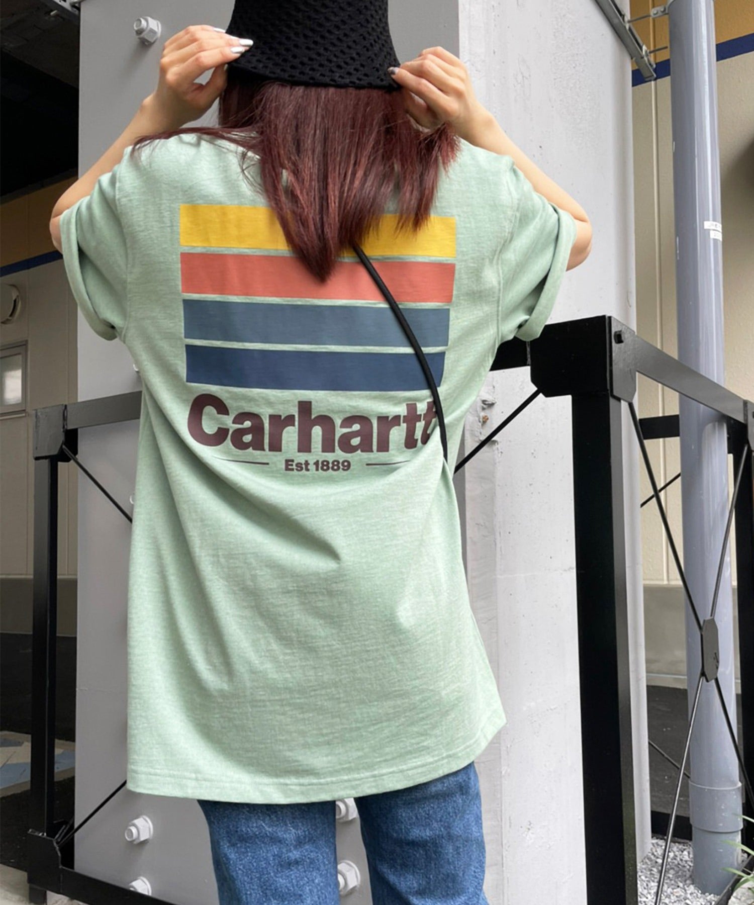 【Carhartt カーハート】HEAVYWEIGHT S/S POCKET LINE GRAPHIC TEE/ヘビーウェイト ショートスリーブ  ポケット ライン グラフィックTシャツ