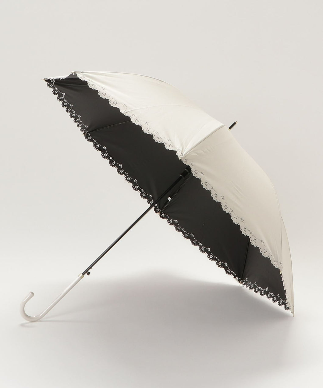 【一級遮光】晴雨兼用　UV プチフラワーヒートカット長傘